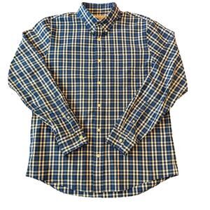 Jack Spade Warren Street Blue Plaid Button Down Shirt Men’s L/G 100% Cotton